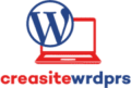 Logo creasitewrdprs dans l'en-tête fixe du site creasitewrdprs